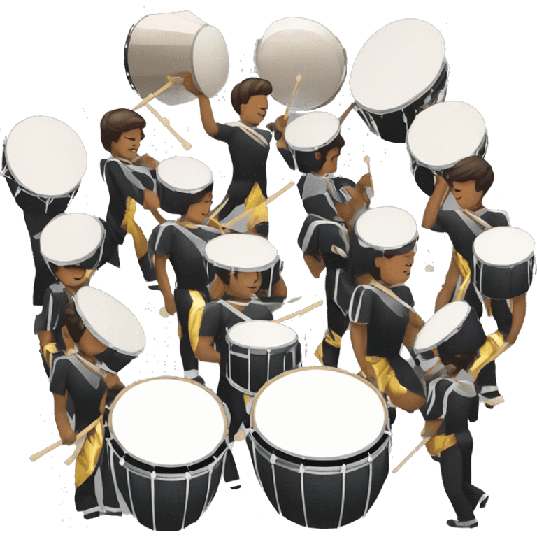 drum line marching percussion emoji