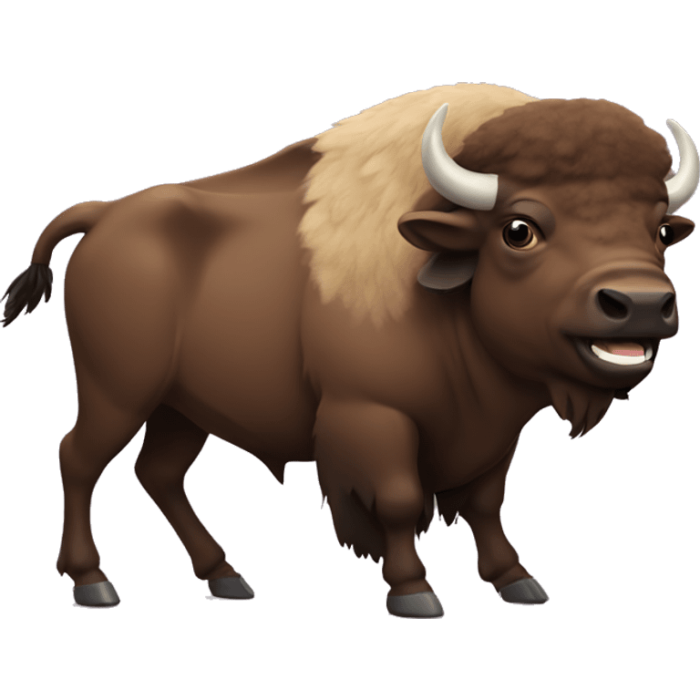 Laughing bison emoji