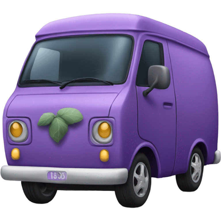 Purple fig van emoji