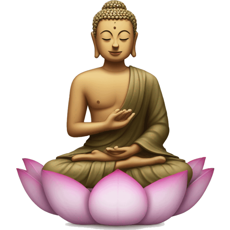 Buddah in lotus meditation  emoji