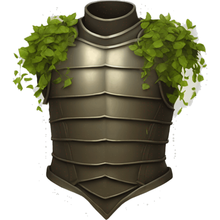 torso armor covered in vines emoji