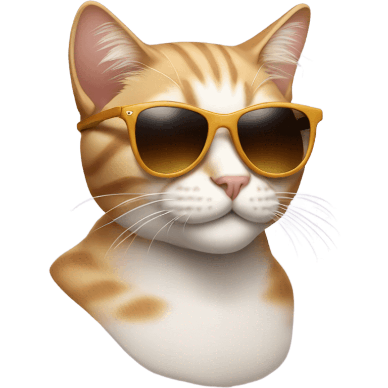 Cat with sunglasses emoji