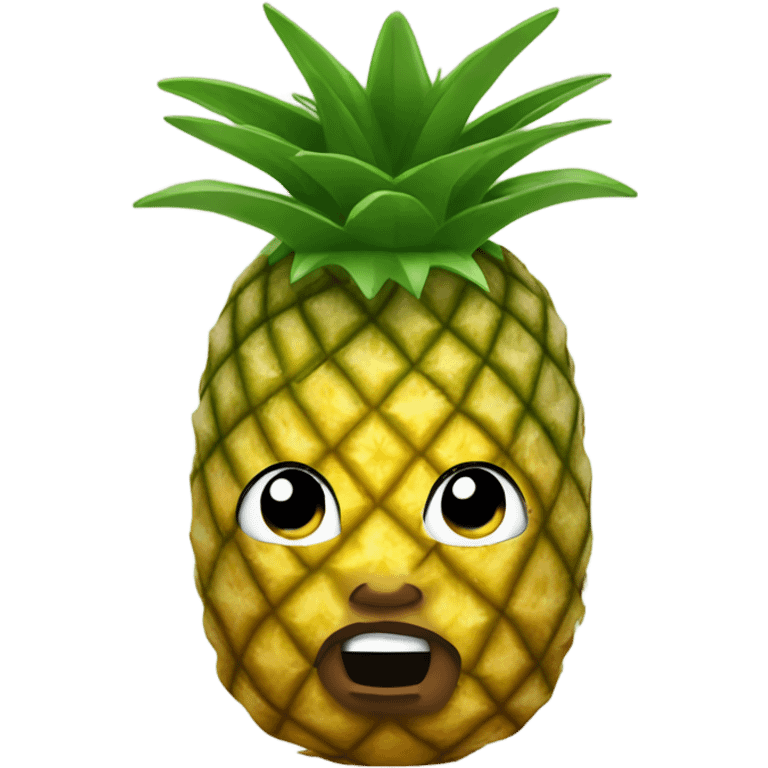 kanye west as a pineapple emoji