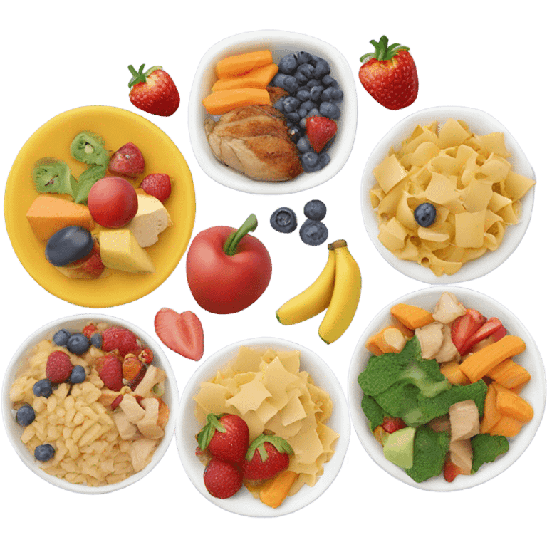 Kids athletic meal  emoji