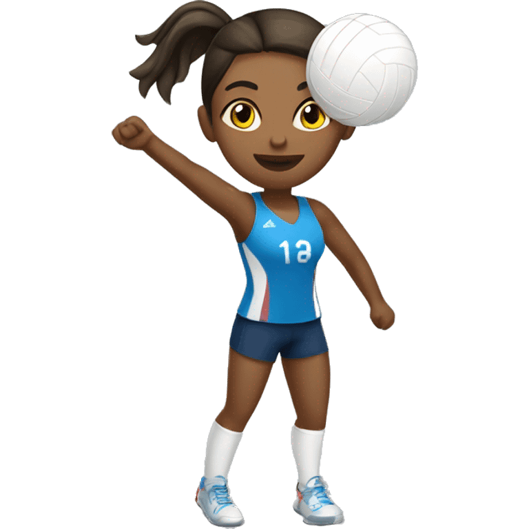 summer olympics girl playing volleyball emoji