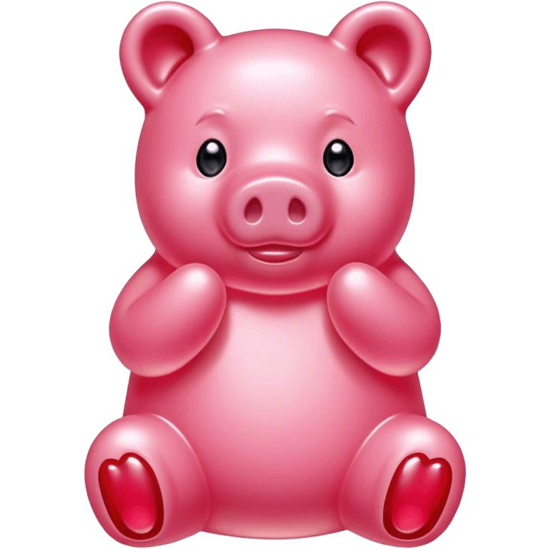 pink spam gummy bear pig emoji