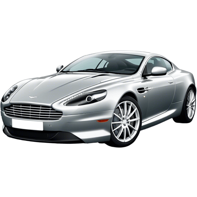 Aston Martin DB9 - Aston Martin (Model Year: 2016) (Iconic colour: Silver) emoji