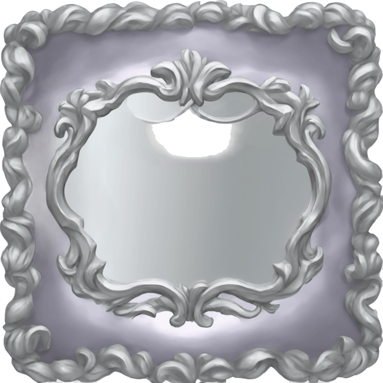 silver mirror  emoji