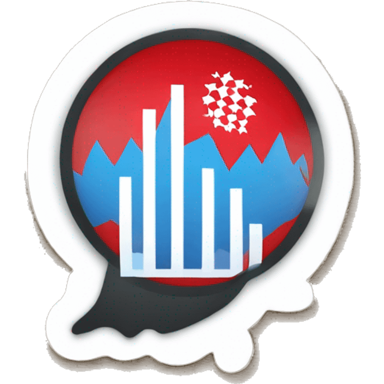 a stock graph going upwards with the stock name Bayern-Sticker emoji