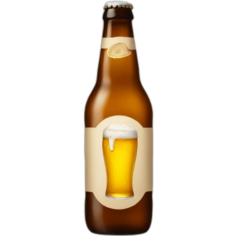 Beer bottle emoji