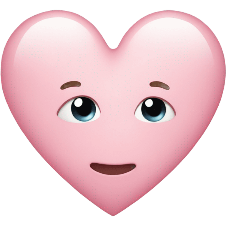 Light pink heart emoji