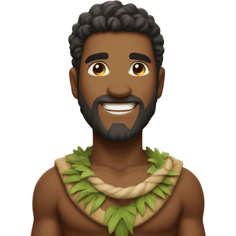 Maui the demigod with a big smile emoji