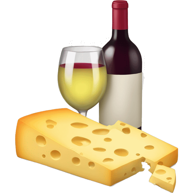 Wine and cheese emoji