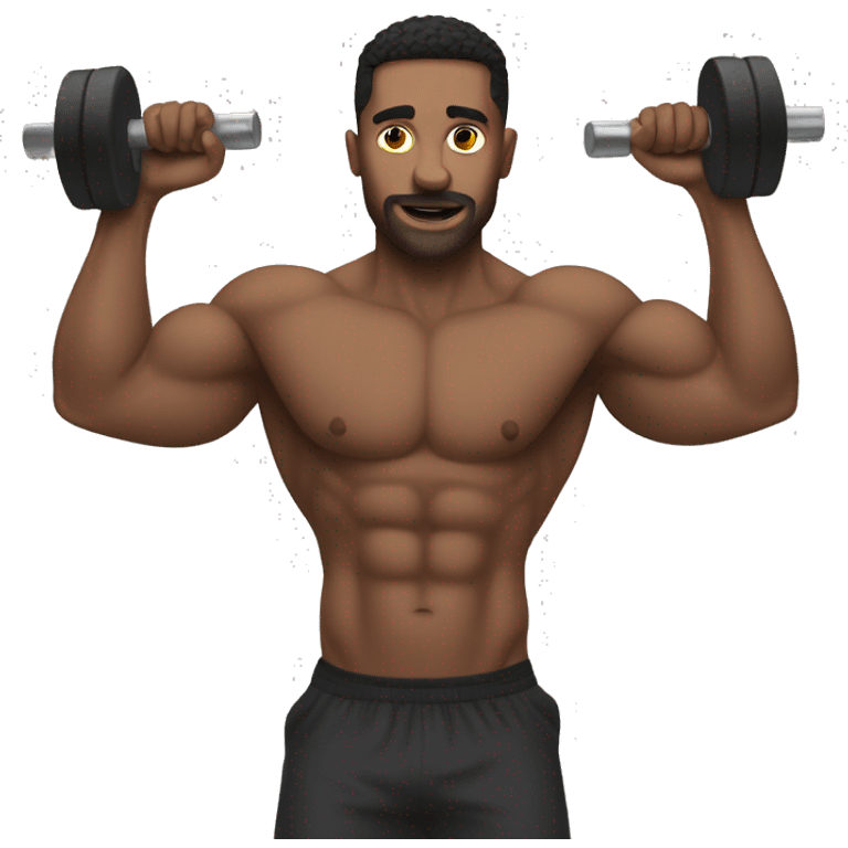 Human that’s jacked who is at the gym  emoji