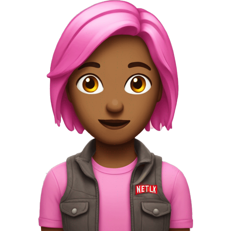 Pink Netflix  emoji