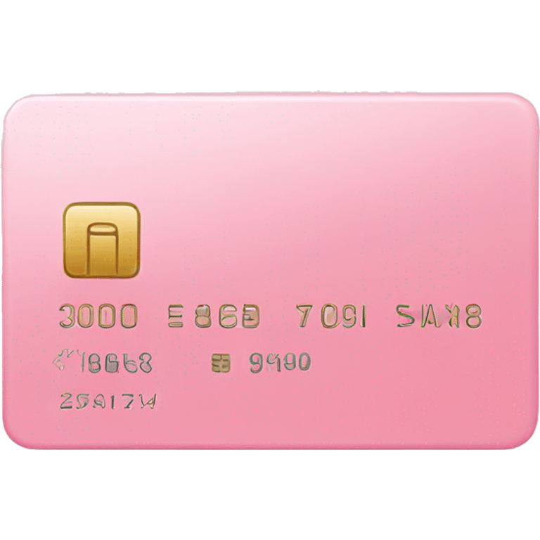 Light pink credit card emoji