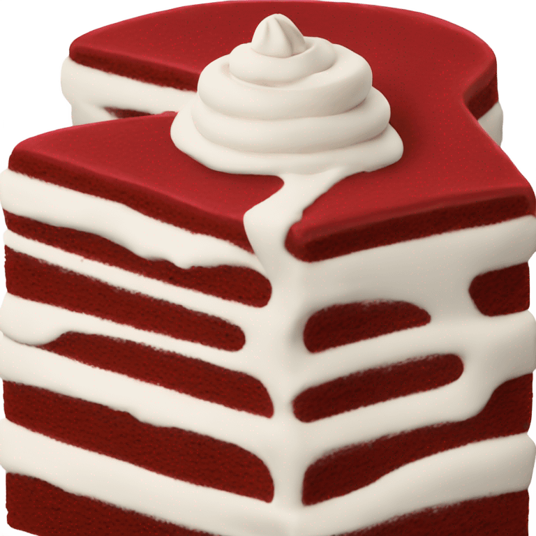 red velvet cake emoji