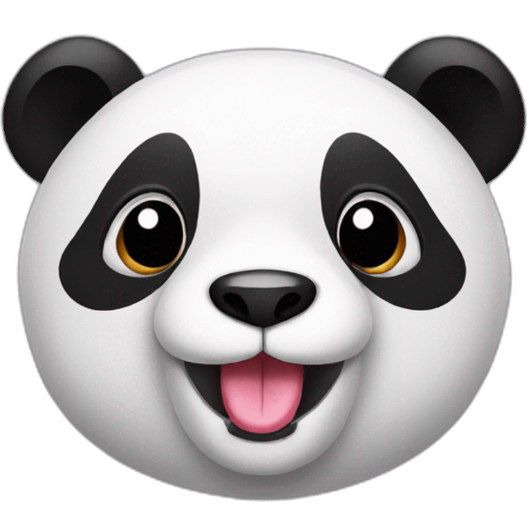 panda with tongue out emoji