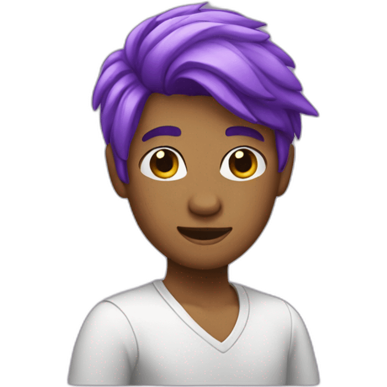 gay with purple hair emoji