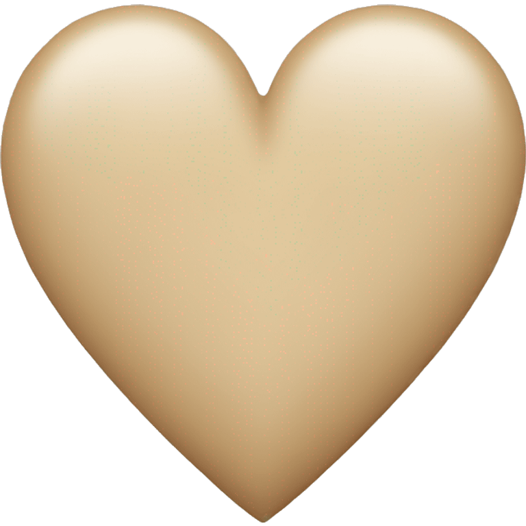 Beige heart emoji