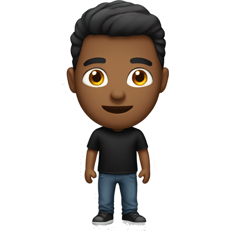 Guy with black shirt emoji