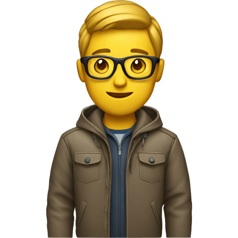 Video editor in jacket  emoji