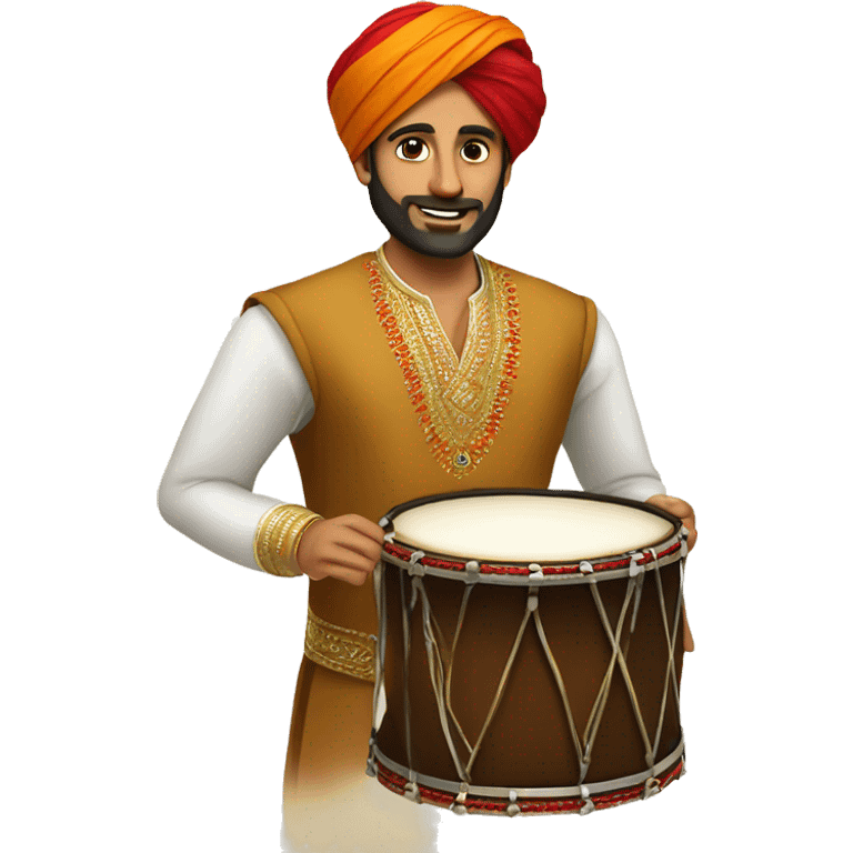 dashing dhol vakad emoji