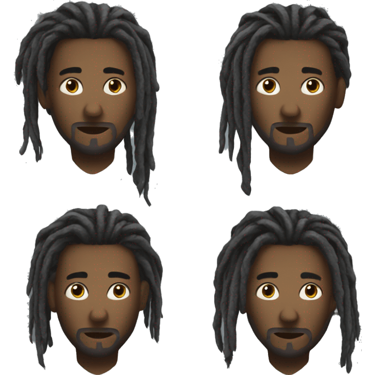 Non chalant dread head emoji