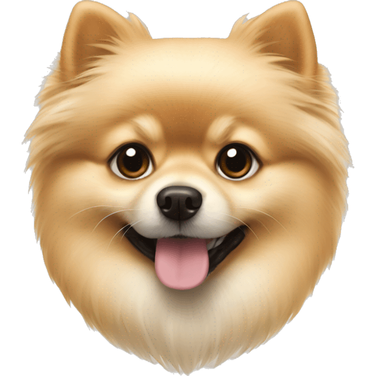 Cream Pomeranian  emoji