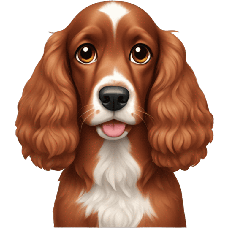 red cocker spaniel emoji