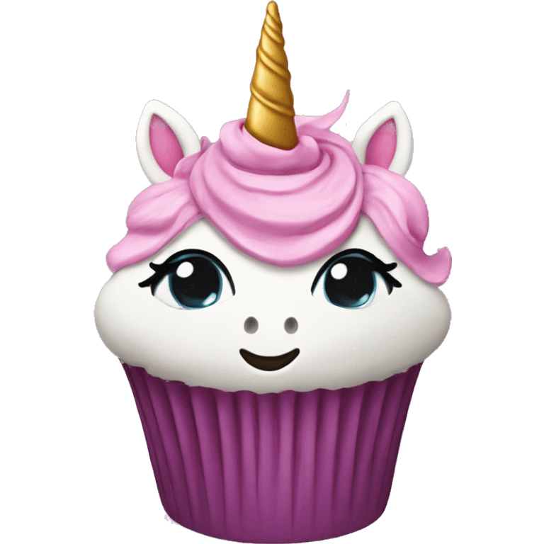 Unicorn cupcake  emoji