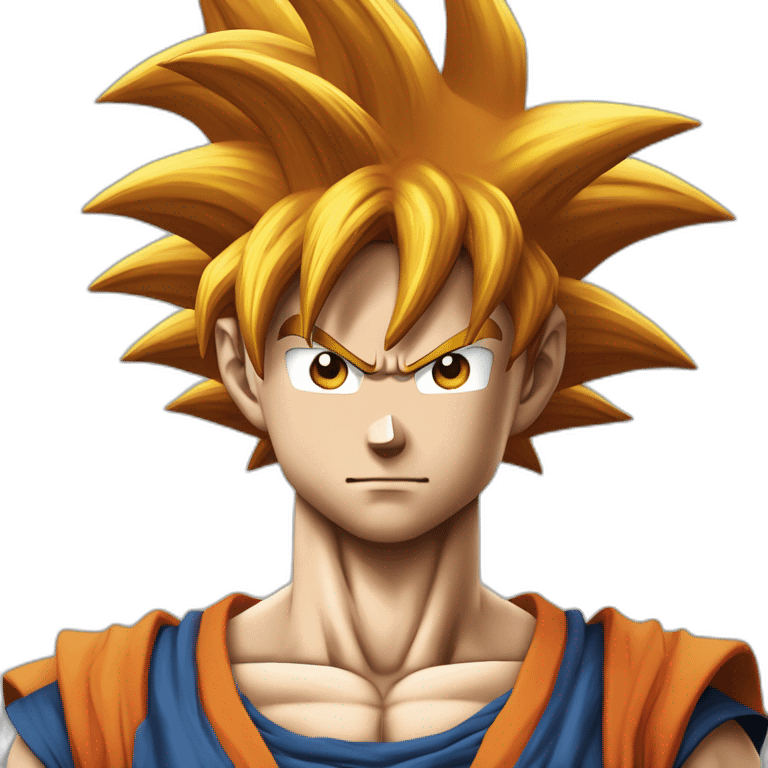 son goku dans le style d'origine emoji