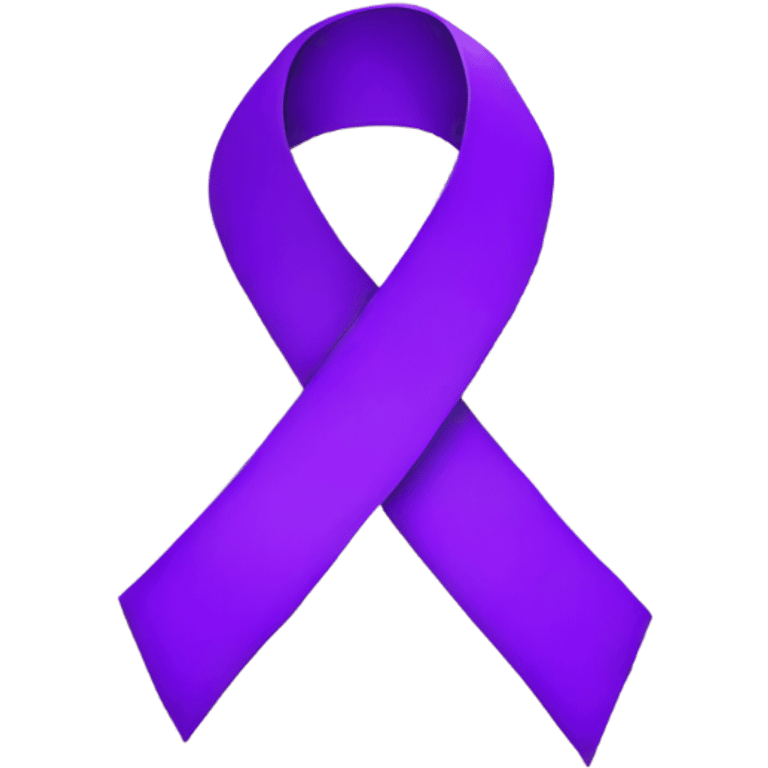 Purple survivor ribbon emoji