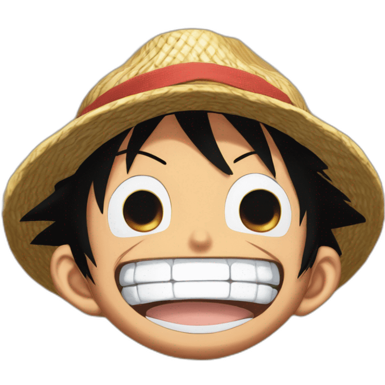 monkey d luffy gear 5 laughing emoji