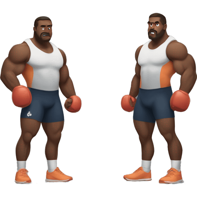 two strong bears training emoji