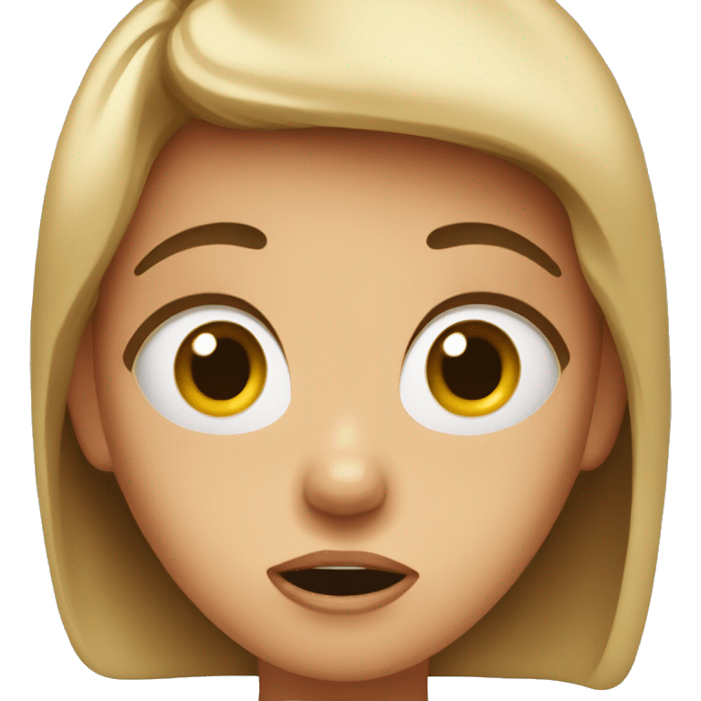 Shocked girl emoji