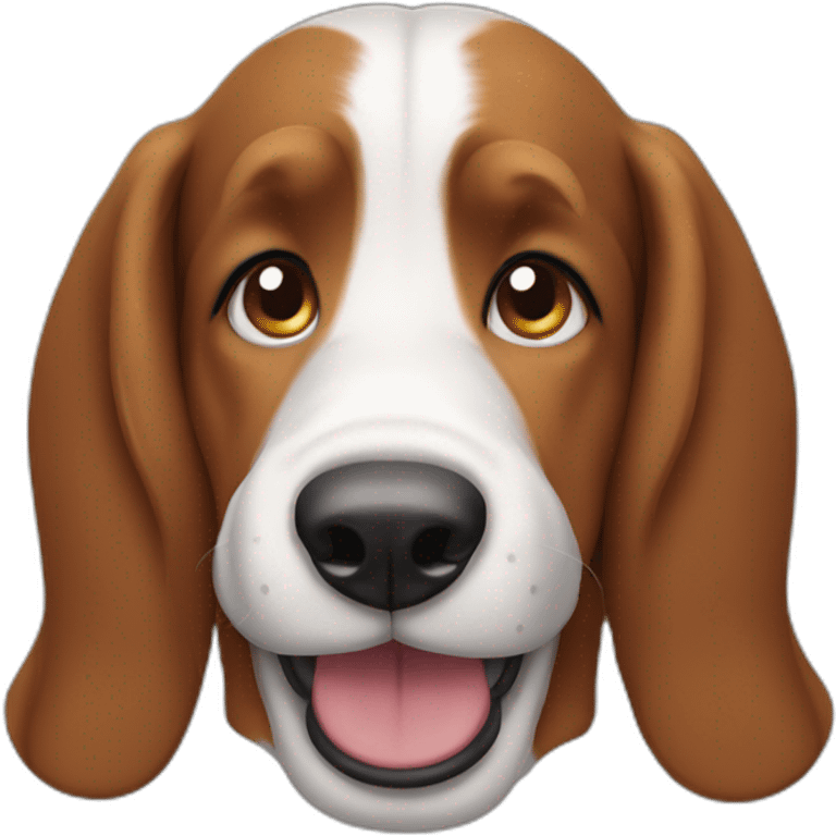 Happy Bassett hound emoji