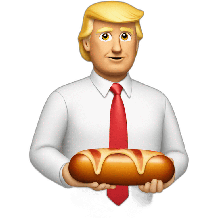 trump-holding-his-sausage emoji