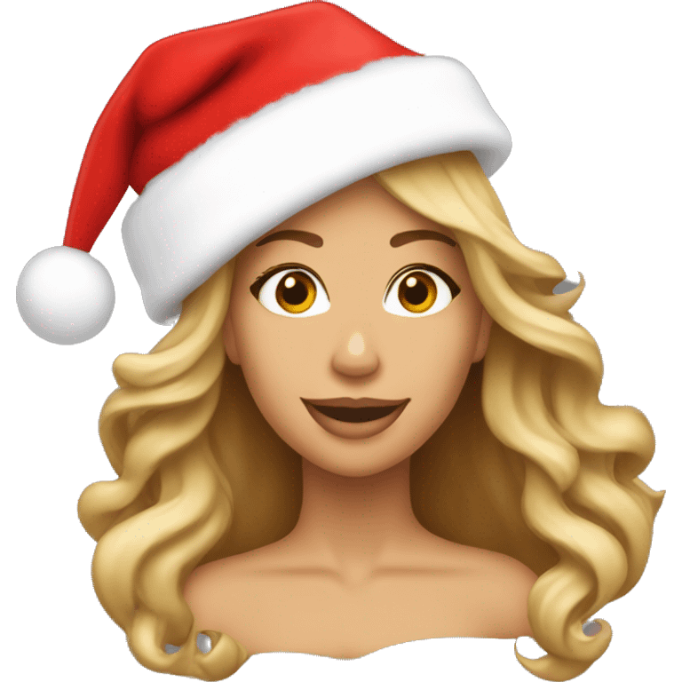 mariah carey in santa hat emoji