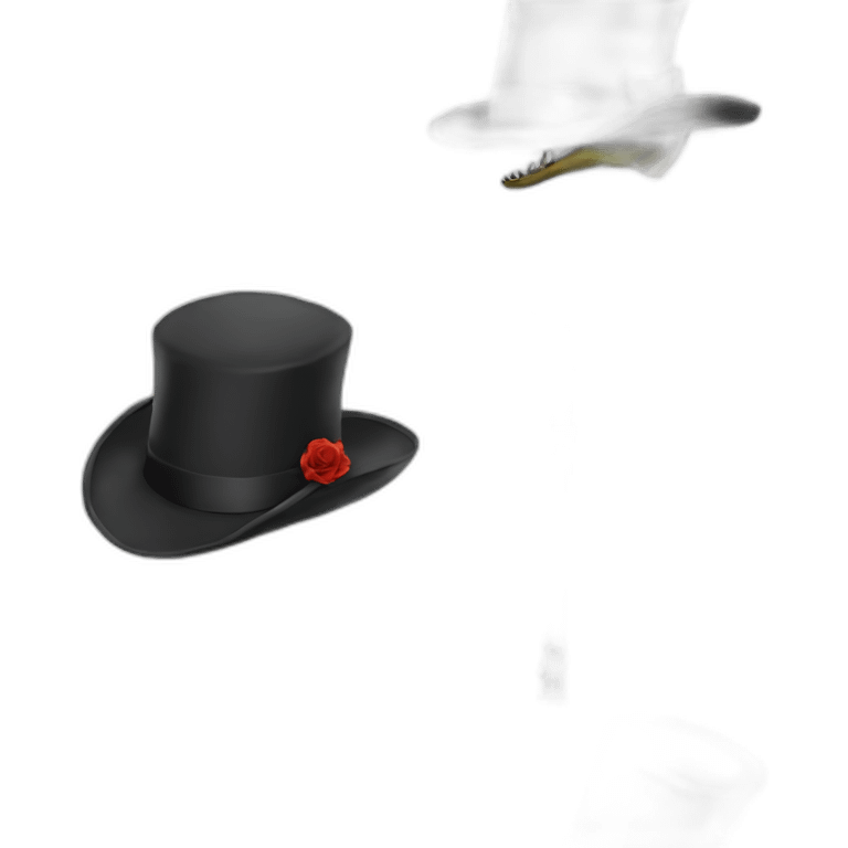 T-Rex with top hat and cane dead emoji