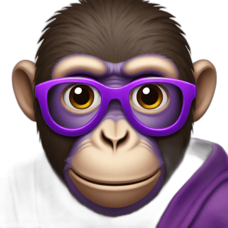 purple incognito monkey emoji