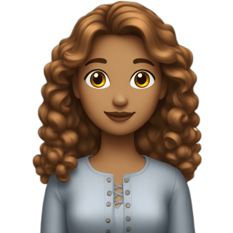 Une belle fille emoji