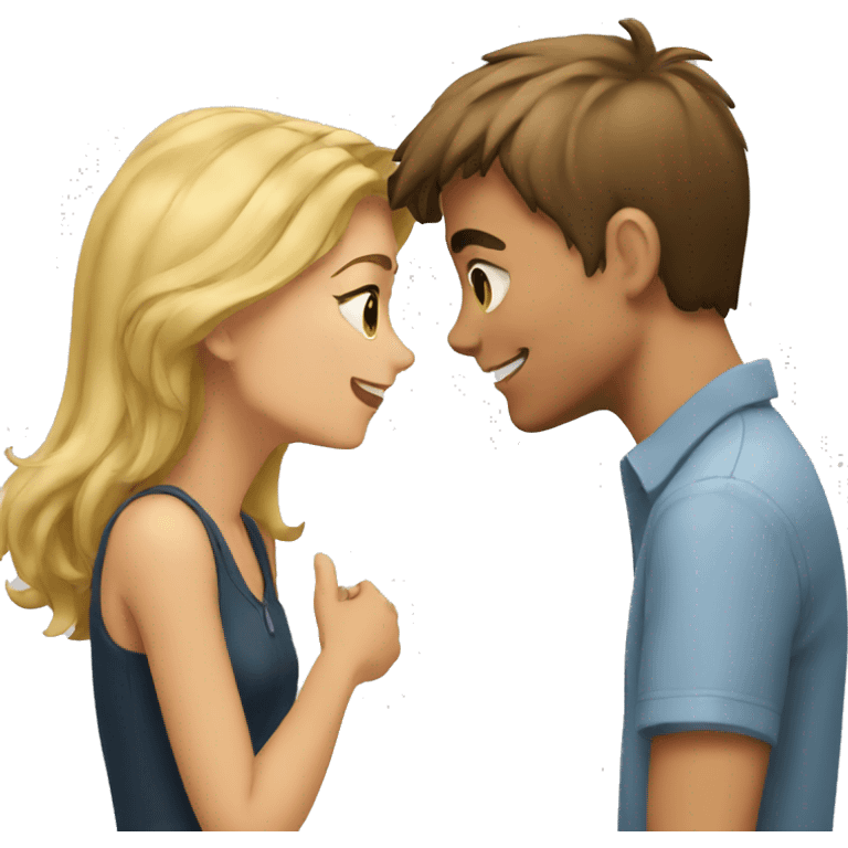 boy flirting with girl emoji