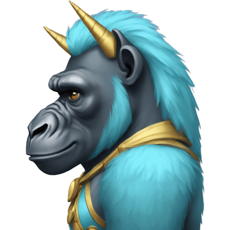 Gorilla unicorn  emoji