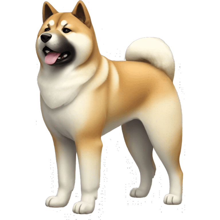 Akita Dog Breed Full Body emoji