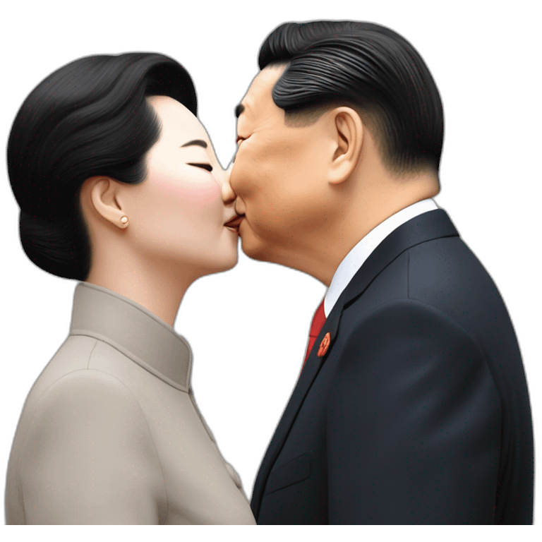 xi-jinping kissing Kim Jung Hun emoji