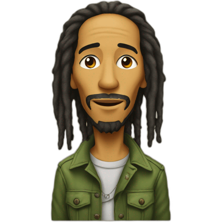 Bob Marley avec un chien emoji