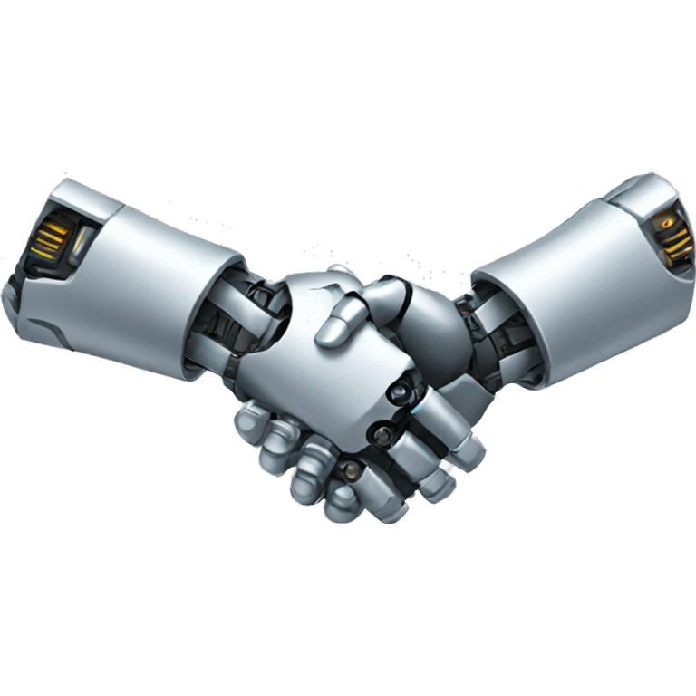 robot handshake emoji