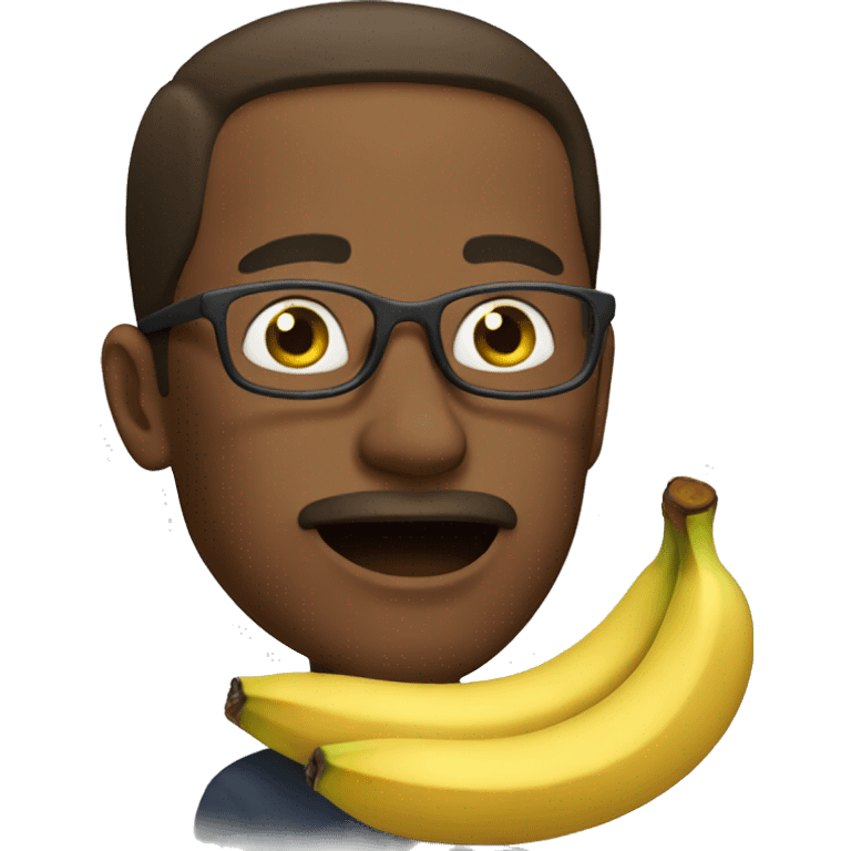 men eating banana emoji