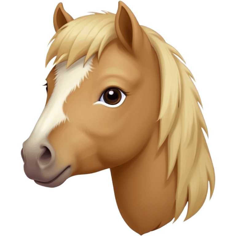 Pastel Shetland pony  emoji